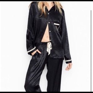 Victoria’s Secret black satin pajamas size small